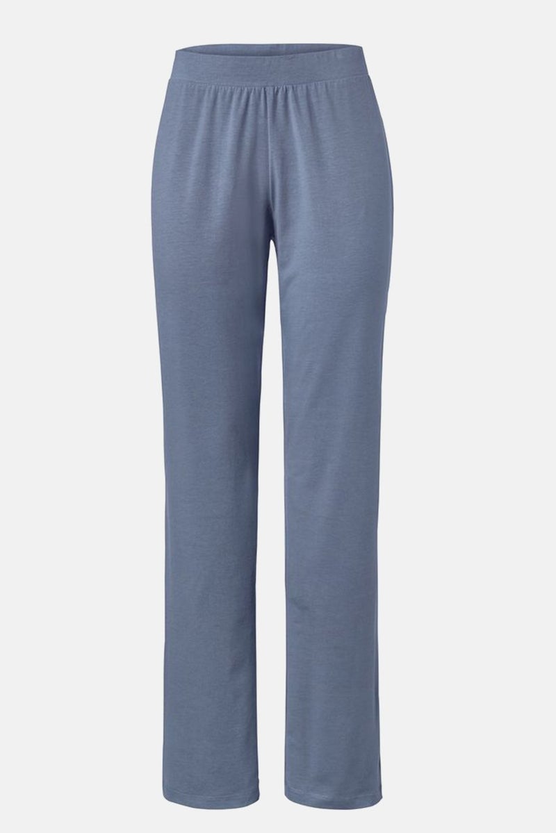 Tchibo Women Plain Long Sleeves Pajamas Set, Blue - Image 2